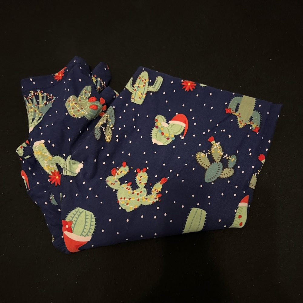 Christmas cactus leggings